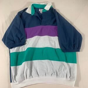 Vintage navy blue white purple